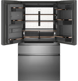Café™ ENERGY STAR® 22.3 Cu. Ft. Smart Counter-Depth 4-Door French-Door Refrigerator in Platinum Glass