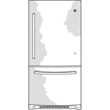 GE® ENERGY STAR® 20.9 Cu. Ft. Bottom-Freezer Refrigerator
