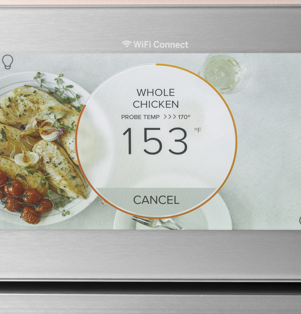 Café™ 30" Smart Double Wall Oven with Convection in Platinum Glass