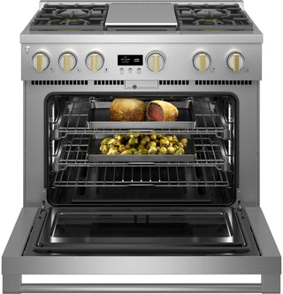 Monogram 36" All Gas Professional Range with 4 Burners and Griddle (Natural Gas)