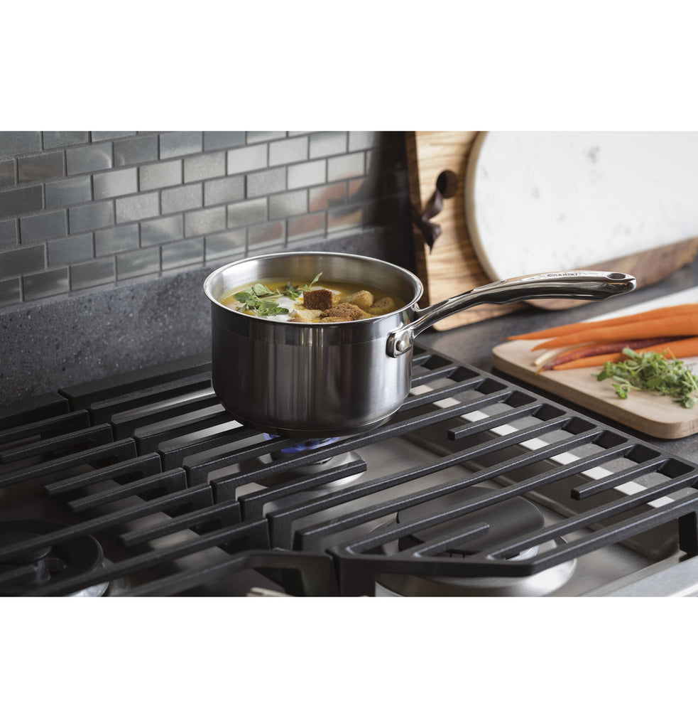 GE Profile™ 30" Built-In Tri-Ring Gas Cooktop with 5 Burners and Included Extra-Large Integrated Griddle
