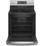 GE Profile™ 30" Smart  Free-Standing Electric Convection Fingerprint Resistant Range with No Preheat Air Fry