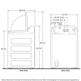 GE Profile™ 5.4  cu. ft. Capacity Washer with Smarter Wash Technology and FlexDispense™