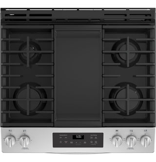 GE® 30" Slide-In Front Control Gas Range