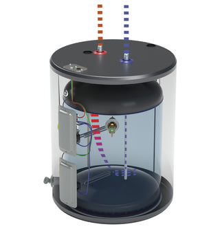 GE® 36 Gallon Top Port Lowboy Electric Water Heater