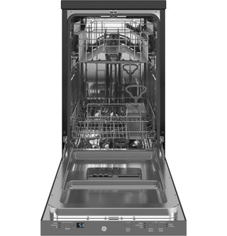 GE® 18" Stainless Steel Interior Portable Dishwasher with Sanitize Cycle