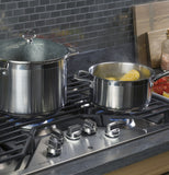 GE Profile™ 30" Built-In Gas Cooktop with 5 Burners and an Optional Extra-Large Cast Iron Griddle