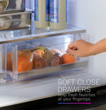 GE Profile™ Series ENERGY STAR® 28.7 Cu. Ft. Smart Fingerprint Resistant 4-Door French-Door Refrigerator With Dual-Dispense AutoFill Pitcher