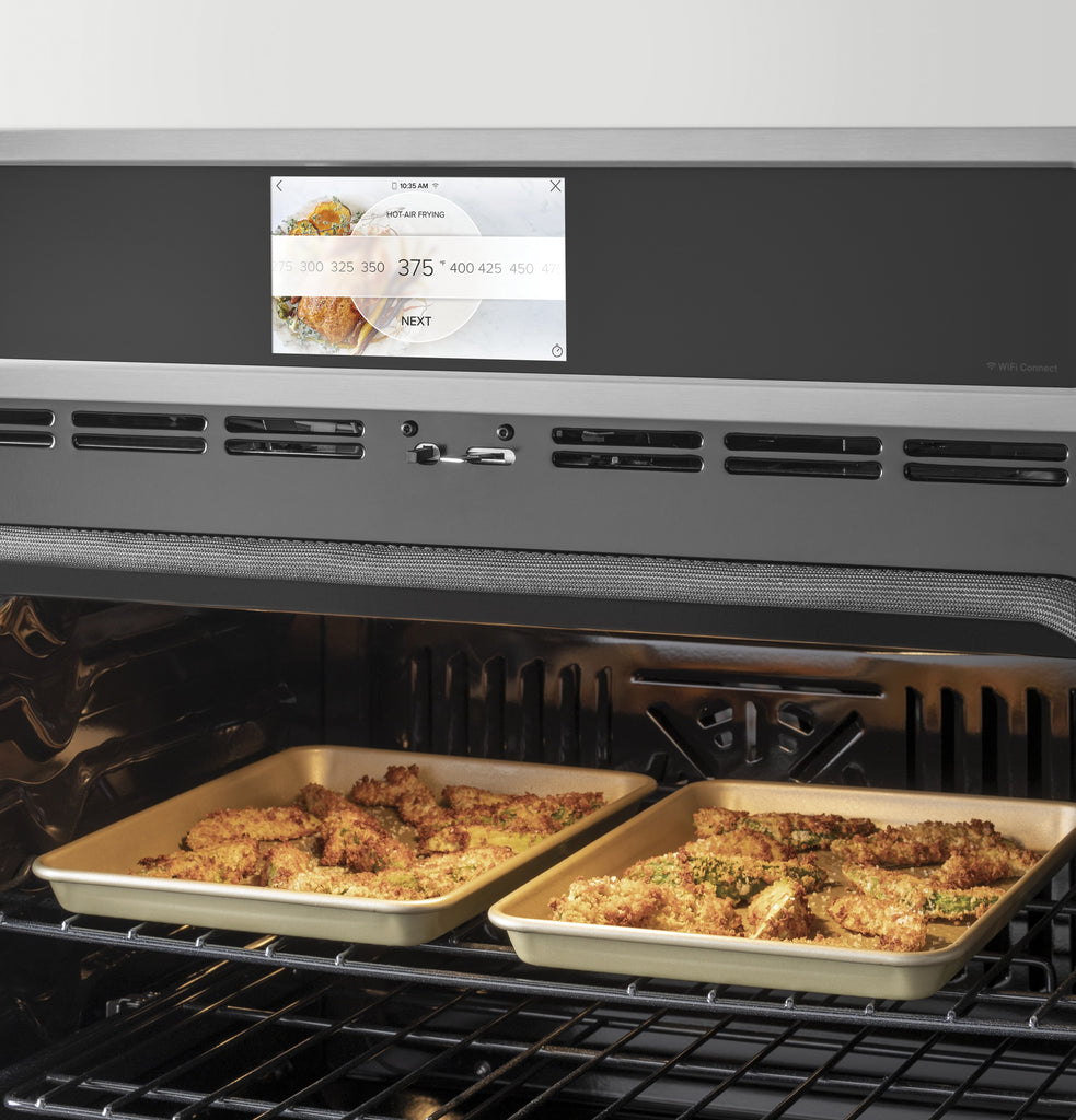 Café™ 30" Smart Single Wall Oven with Convection in Platinum Glass