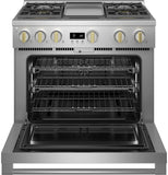 Monogram 36" All Gas Professional Range with 4 Burners and Griddle (Natural Gas)