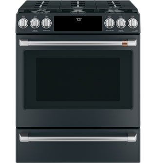 Café™ 30" Smart Slide-In, Front-Control, Gas Range with Convection Oven