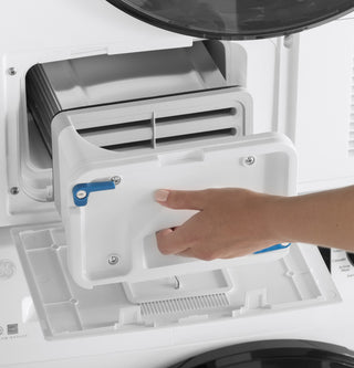 GE® 24" 4.1 Cu.Ft. Front Load Ventless Condenser Electric Dryer with Stainless Steel Basket