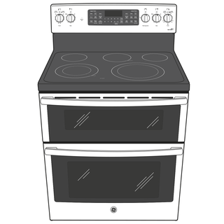 GE Profile™ 30" Smart Free-Standing Electric Double Oven Convection Range with No Preheat Air Fry