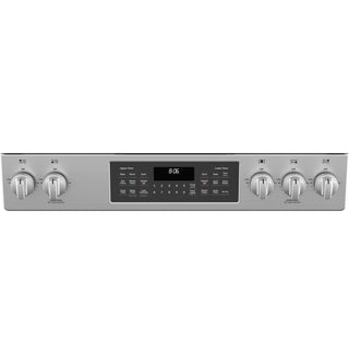 GE® 30" Slide-In Front Control Gas Double Oven Range