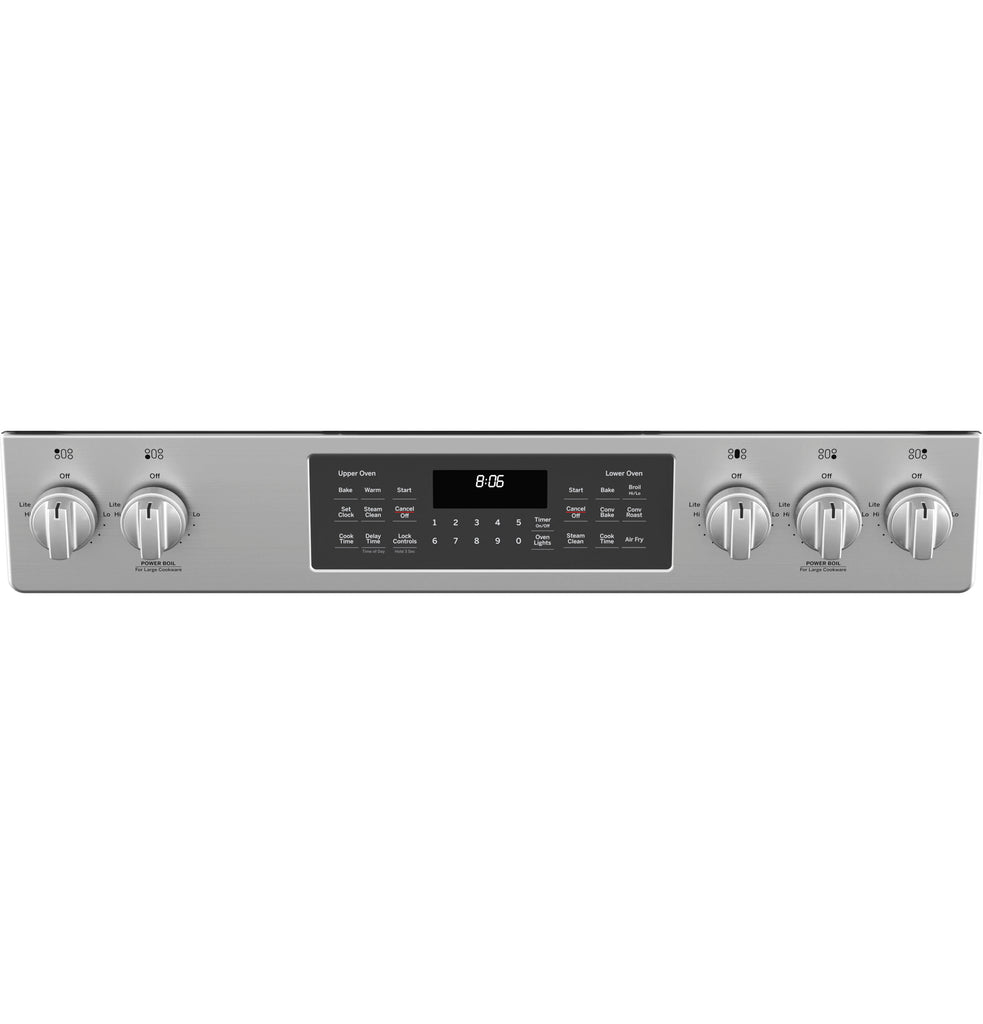 GE® 30" Slide-In Front Control Gas Double Oven Range