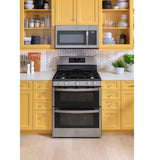 GE® 30" Free-Standing Gas Double Oven Convection Range