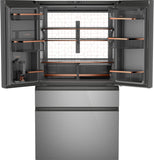 Café™ ENERGY STAR® 28.7 Cu. Ft. Smart 4-Door French-Door Refrigerator in Platinum Glass With Dual-Dispense AutoFill Pitcher