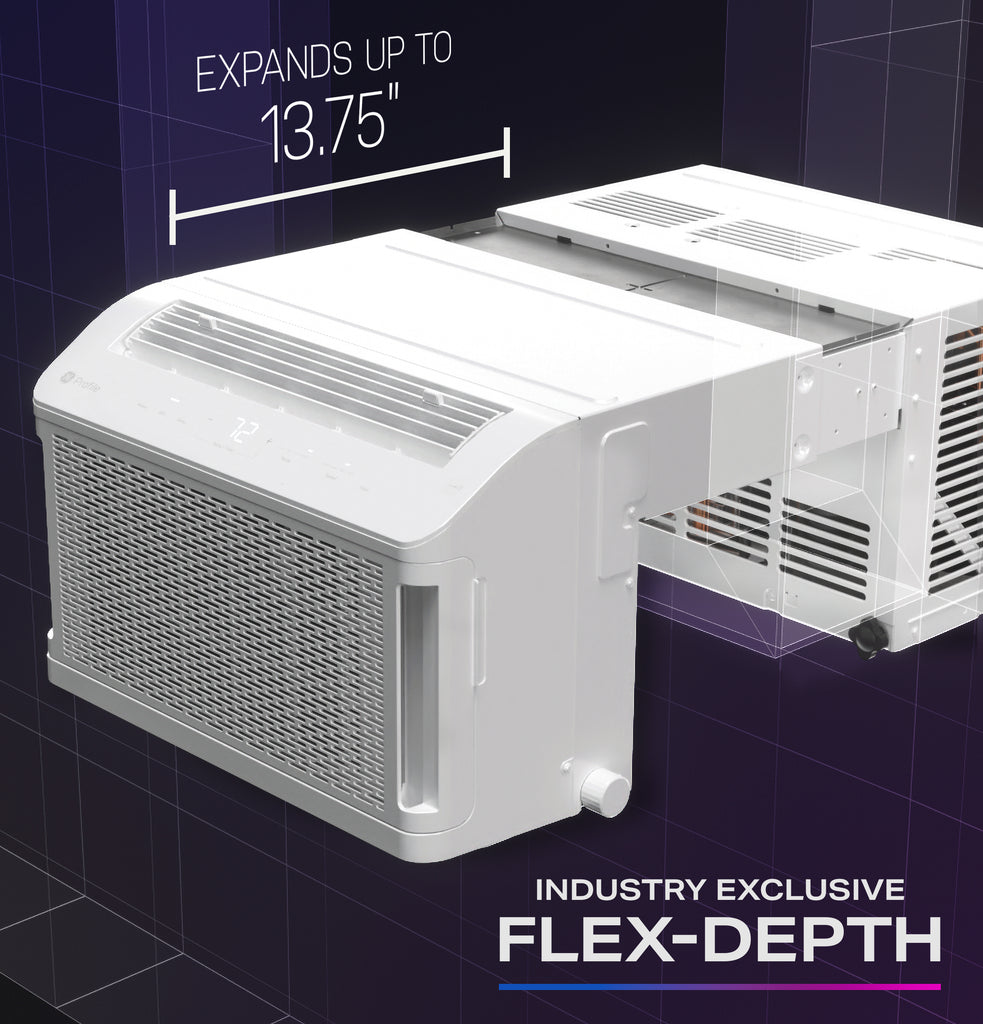 GE Profile ClearView™ 12,200 BTU Inverter Smart Ultra Quiet Window Air ...