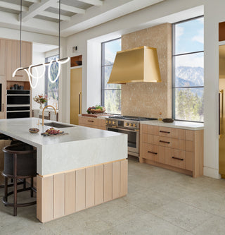 Monogram 53" Brass Hood Designer Collection