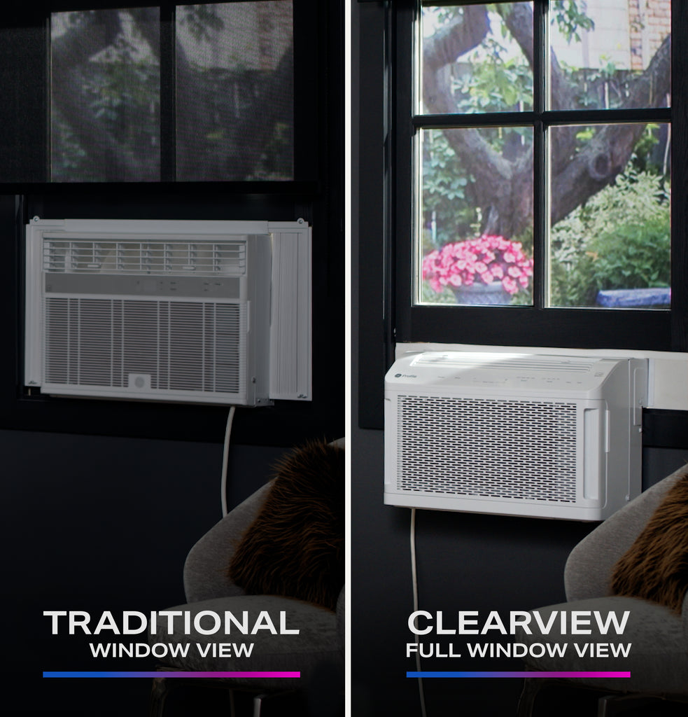 GE Profile ClearView™ 12,200 BTU Inverter Smart Ultra Quiet Window Air ...