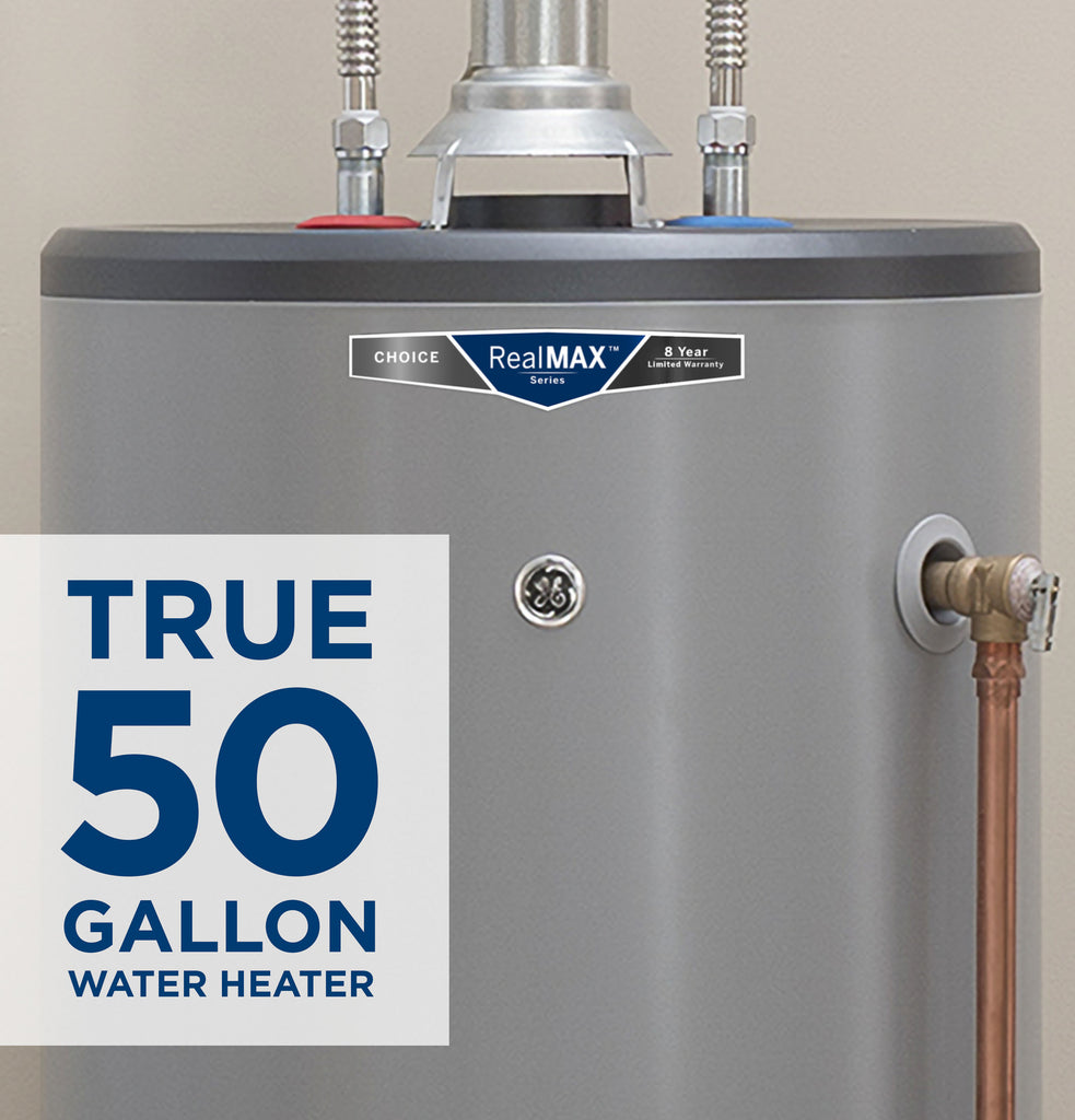 GE RealMAX Choice 50-Gallon Short Natural Gas Atmospheric Water Heater